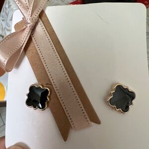 Cute Black and Gold Earrings